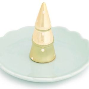 New with Tags LC Lauren Conrad Christmas Tree Trinket Tray  Below $26 Retail